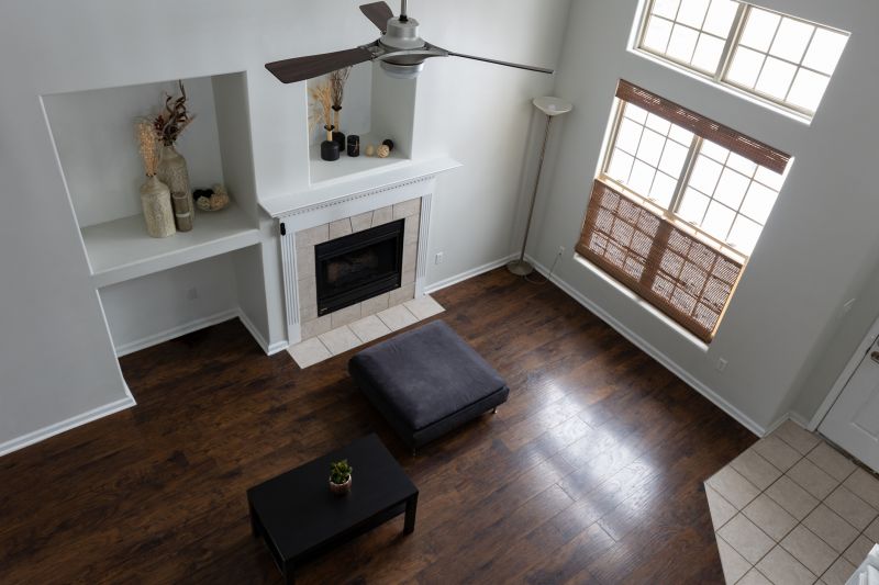 Contemporary Tile Fireplace